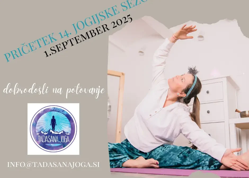 Začetek jogijske sezone v dvoranah: 1. september